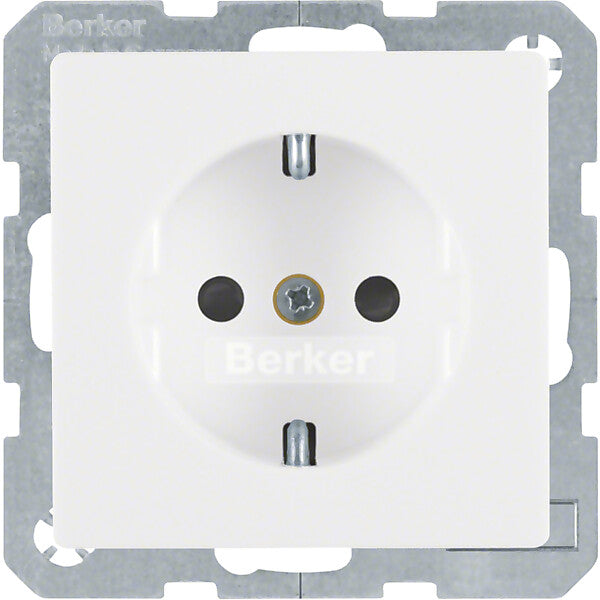 Hager/Berk SCHUKO-Steckdose polarweiss samt 47236089